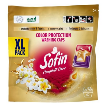 Капсули Sofin Color Protection для кольорової білизни 42 шт 5900931039917 фото