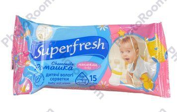 Салфетки влажные детские Superfresh 4823071630497 фото