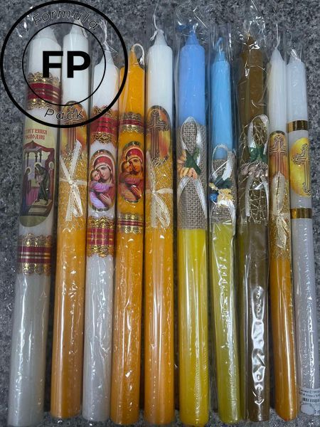 Свічка стрітенська коричнева 35 см*2,5 см 482100007556 фото