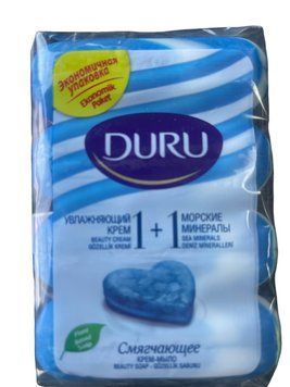 Мило ДУРУ 4 шт 1+1 голубе  8690506517809 фото