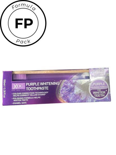 Зубна паста та щітка Xpel Purple Whetening Toothpaste 100мл 5060120177292 фото