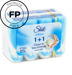 Крем мило туалетне Cream&Grapefruit 1+1 Deluxe Shik 4х90г 4823107607882 фото